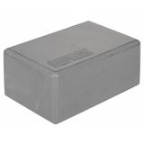 Yoga Block kocka na jógu sivá výška / šírka 7,5 cm